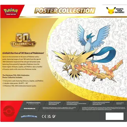 Pokemon TCG - 30th Celebration - Poster Collection (Engelsk)