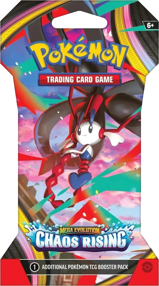 Pokemon TCG - Mega Evolution - Chaos Rising (ME4) - Sleeved Booster Pack (Engelsk)