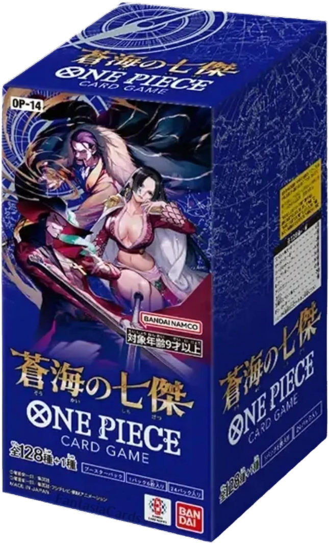 One Piece Card Game - The Azure Sea's Seven (OP-14) - Booster Box (Japansk)