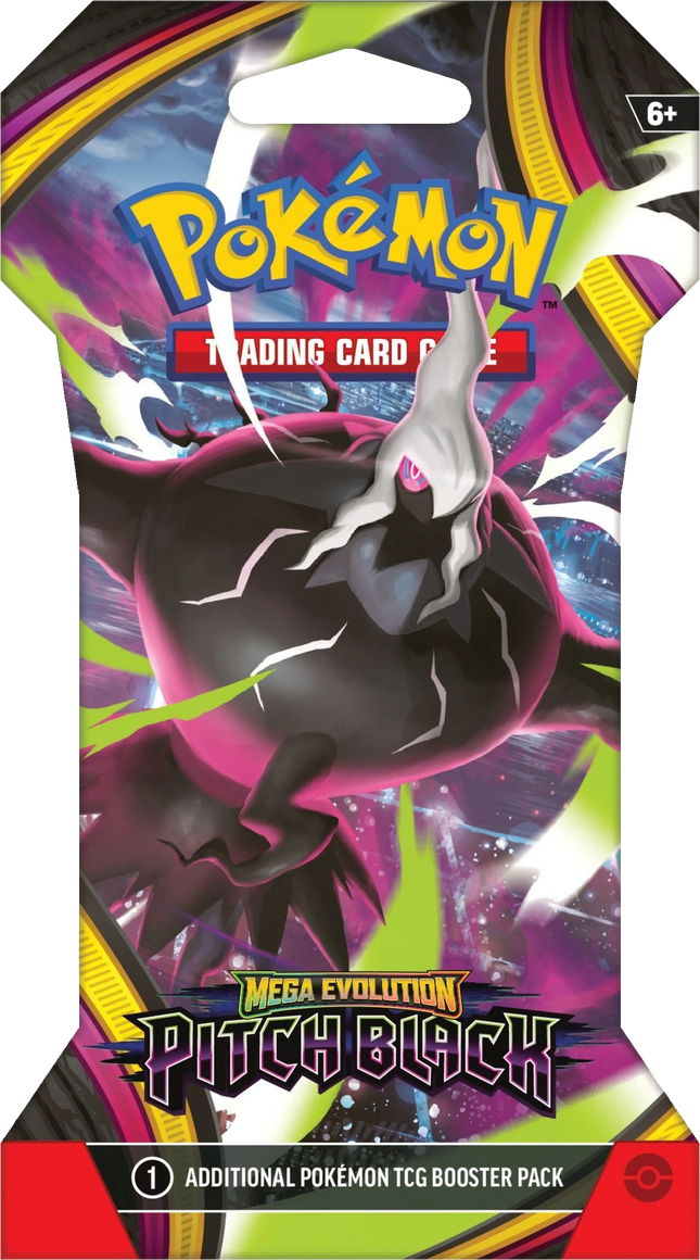 Pokemon TCG - Mega Evolution - Pitch Black (ME5) - Sleeved Booster Pack (Engelsk)
