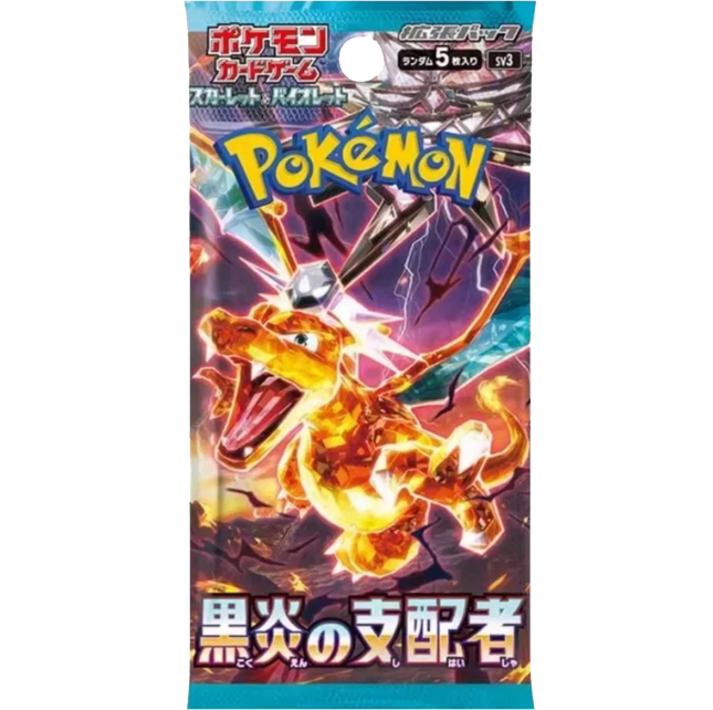 Pokemon TCG - Scarlet & Violet - Ruler of the Black Flame (SV3) - Booster Pack (Japansk)
