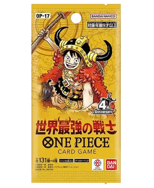 One Piece Card Game - The World's Strongest Warriors (OP-17) - Booster Pack (Japansk)