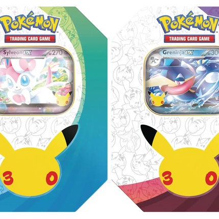 Pokemon TCG - 30th Celebration - ex Tin - Assorted (Engelsk)